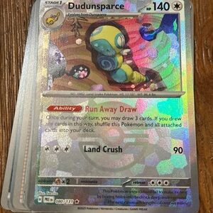 Pokemon Dudunsparce Card - Pokeball Holo!
